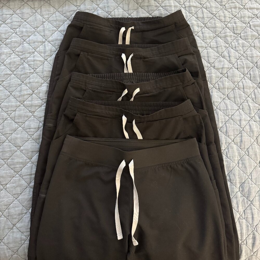 5 Figs Scrub Pants - Black - Size Small